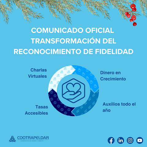 COMUNICADO OFICIAL TRANSFORMACIÓN RECONOCIMIENTO FIDELIDAD