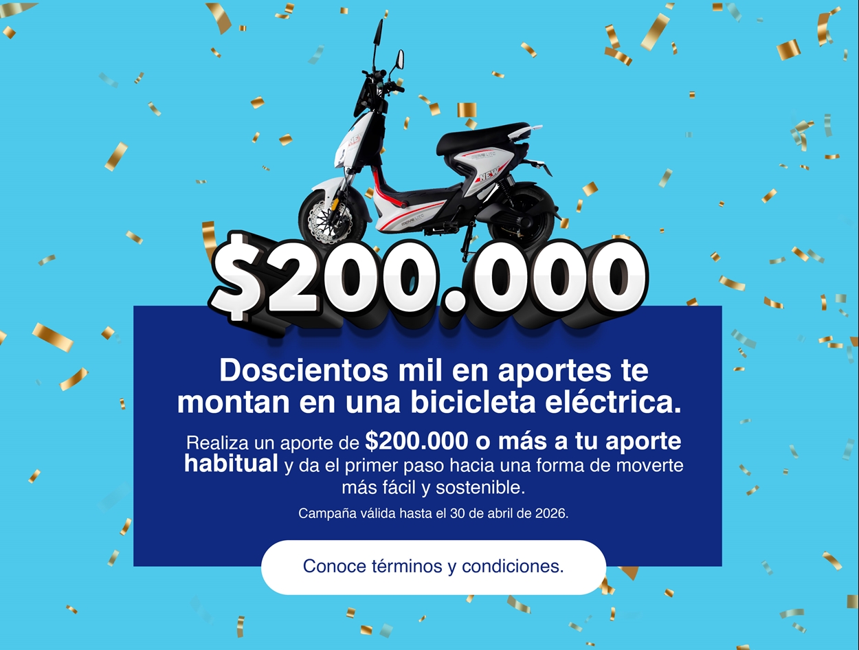 200.000 EN APORTES TE MONTAN EN UNA BICICLETA ELECTRICA 