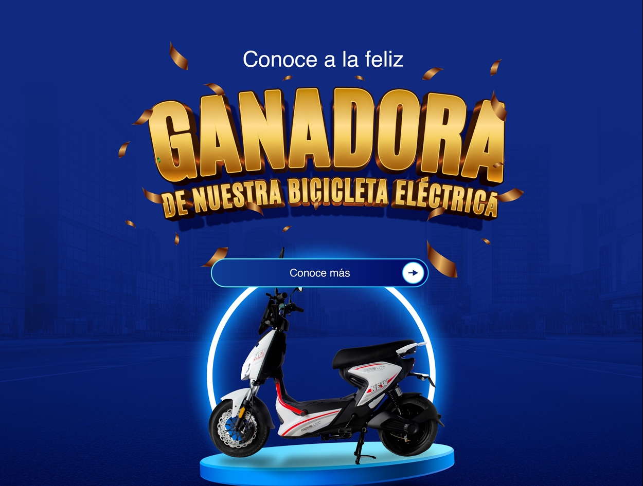 GANADORA BICICLETA ELECTRICA 